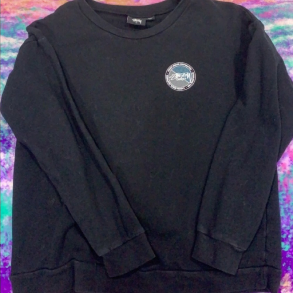 Medium black Stussy Crewneck